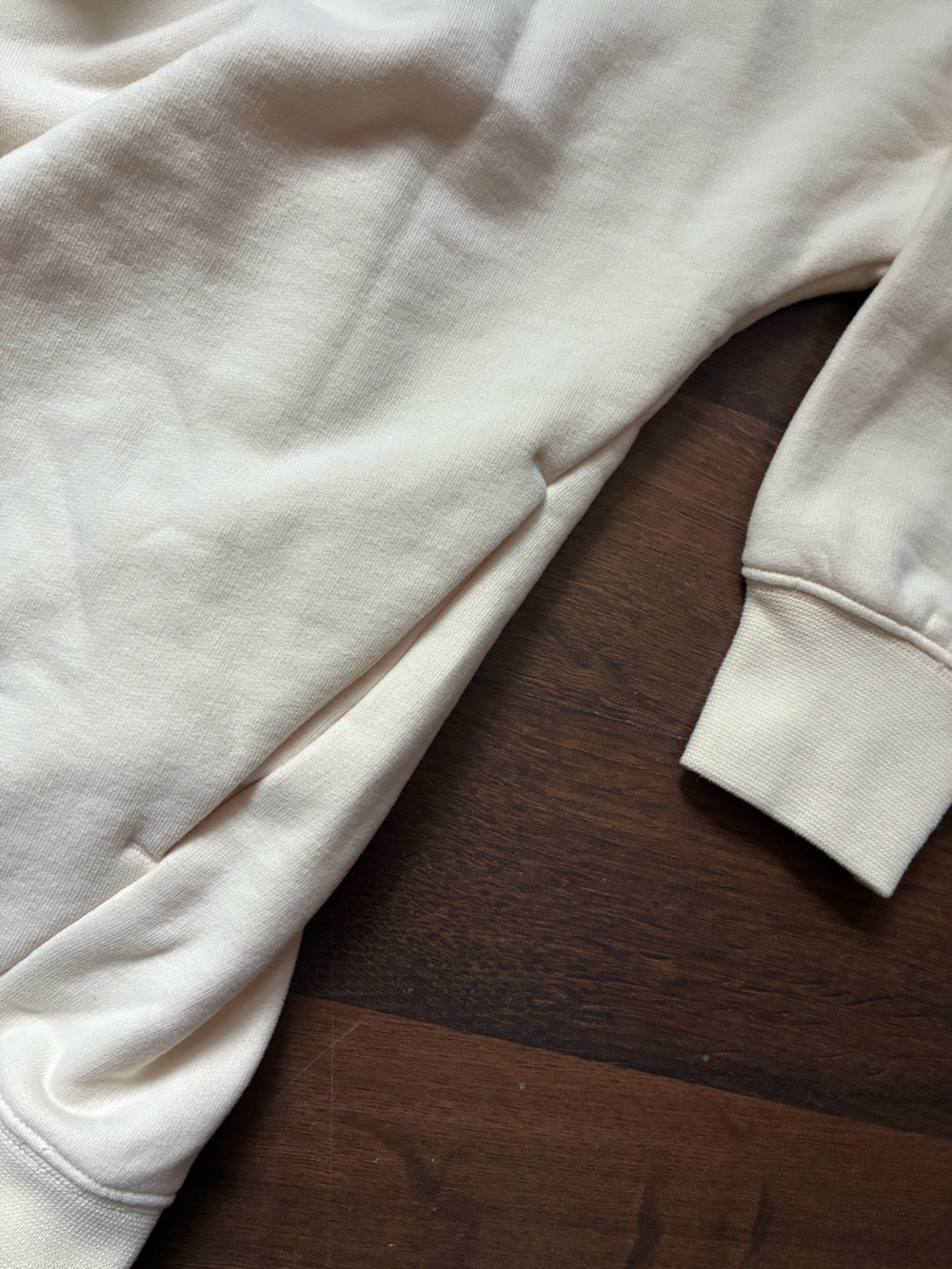 Butter Cream Mock Neck Sweater - Minimal Casual Pullover - Picture 4 of 6